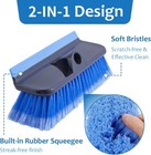 60  Long Handle Car Wash Brush  Includes Car Wash Mitt  2-in-1 Scraper Wash Kit