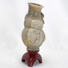 Vintage Chinese Hand Carved Soapstone Double Gourd Vase