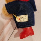 Vintage Paddington Bear Clip On Hugger 1985 - Rare 3 25in Red   Blue Version
