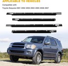 4 Pcs Weatherstrip Window Trim Compatible With Toyota Sequoia 2001-2007 Replace 