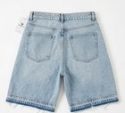 Elkass Llc Red Fringe Beaded Denim Jorts - Baggy Skater Shorts - Festival Nwt