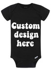 Diy Baby Onesie Fully Custom Message Your Photo  Logo  Or Phrase