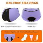 Mesachy Teens Girls Period Underwear Kids Panties Menstrual Leakproof Protective