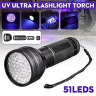 Uv Flashlight Black Light 51 Led Blacklight Pet Urine Detector For Dog cat 3 Siz