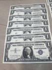 Consecutive 1957 One Dollar Blue Seal Note Silver Certificate Bill  1 Sequential