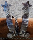 Custom Made Steve Barnard Etched Band Horse Spurs