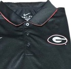Nike Drifit Georgia Bulldogs Mens Polo Shirt Xl Black Logo Ncaa New 