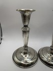 Pair Vintage Biltmore Hotel D  W  Haber   Son  Silverplate Candlesticks 7-1 2 