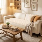 Sofa Protector Non Slip Scratch Resistant Pet Couch Cover 27 6 X82 7 Cream Smiry