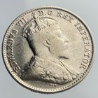 1904 Canada Small Five Cents King George V Circulated 5 Silver Coin Ngs016