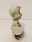 Vintage Norcrest Japan Ceramic Christmas White Pixie Elf Figurine Wood 3 5    H