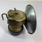 Antique Brass Just Rite Carbide Lamp Miners Light Usa Streamlined Air Cool Grip