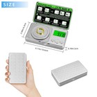 High Precision Mg Scale 100g 0 001g  Pocket Digital Milligram Scale  Silvery