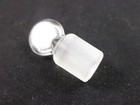 Kimble Kimax Solid Glass Pennyhead Flask Length Size  16 Inner Joint Stopper