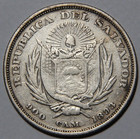 1893 El Salvador 50 Centavos 50c Christopher Colombus Scarce Type -3767-