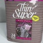 Vintage 1984 Kotex Thin Super Maxi Pads Pack Of 24 New Sealed Old Stock