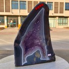 16 6lb Natural Agate Amethyst Geode Quartz Cluster Crystal Cathedral Specimen H