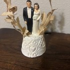 Vintage Coast Novelty  322 F 1940 s Bride   Groom Wedding Cake Topper