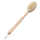 Durable Natural Long-handled Bath Shower Body Back Dry Skin Spa Scrubber Brush E