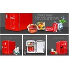 Coca-cola Mini Fridge 4l 6 Can  Red Portable Beverage Cooler With Ac dc Car Adap