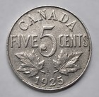 1925 Canada 5 Cents