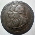 1790 s Great Britain Middlesex 1 2 Penny Conder Token  George And Charlotte Ship