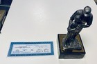 Whitey Ford Signed Auto  500 Michael Ricker Pewter Sculpture Coa Baseball Hof