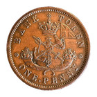 1857 Bank Of Upper Canada High Grade Canadain One Penny Bank Token