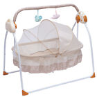 Electric Bassinet Swing Sleeping Bed Baby Crib Music Cradle Infant Bed   New 