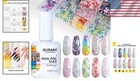 Nail Art Foil Glue Gel 0 5 Oz With 10pcs Flower Foil Stickers - Diy Essential