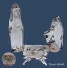 Dansk Nativity Figurines Holy Family Virgin Mary Joseph  Baby Jesus Crystal Mint