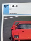 Ferrari F49 High Performance Automobile 1987 Car Italy Ephemera Litho Photo Mint