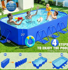 2026 Foldable Pool  Large Non-inflatable 90 x 50 x 20   Blue