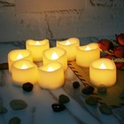 12 Pcs Battery Operated Flameless Led Votive Tealight Candles Flickering