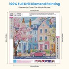 Cherry Blossom Diamond Art Kits For Adults dog Spring Street Diamond Painting p 