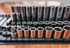 Lot 63 Craftsman Sockets  6 Sets Sae Metric Deep Shallow All 6 Point Usa Pre-own