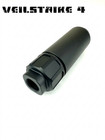 Veilstrike 4  Matte Black 1 2 x28  Muzzle Brake Extension Tube For  Gbb