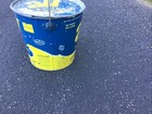 Vintage All Laundry Detergent 25lb Metal Pail Bucket And Lid 1950s