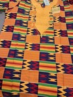 Kente Print Embroidered Dashiki -kaftan Top