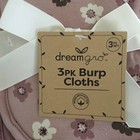 New Baby Burp Cloths Set Of 3 Over Shoulder Floral Solid Theme   Dreamgro