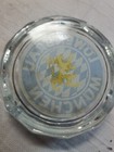 Lowenbrau Beer Munchen Munich Germany Heavy Clear Glass Ashtray Oktoberfest Bar
