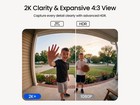 Reolink 2k  Wired Video Doorbell Poe Camera 180   Wide View No Monthly Fee White