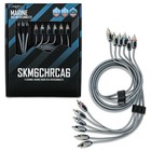 Skar Audio Skm6chrca6 6-foot 6-channel Marine Grade Rca Interconnects