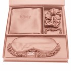 Blissy Silk Sleep Mask Pack Dream Set Queen Rose Gold New In Box