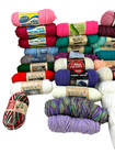 Large Yarn Lot 8 Lbs 8 Oz New And Partial Skeins Various Colors   Brands Acrylic