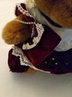 Build-a-bear Teddybear Plush Christmas Holiday 10  Display Velvet Dress Purse
