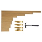 Elegant Gold Flower Stand Set - 10-piece Rectangular Decor For Events