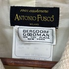 Vintage Antonio Fusco 100  Cashmere Italy Ivory Bergdorf Blazer Jacket Size 8