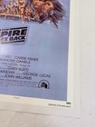 1980 Empire Strikes Back Mint On Linen Original 27x41 Movie Poster Star Wars