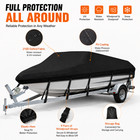 20-22ft Heavy Duty Boat Cover Uv Trailerable Fishing Ski Bass V-hull Runabouts